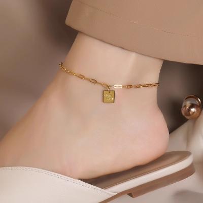 A2606003 Goodluck Square Anklet