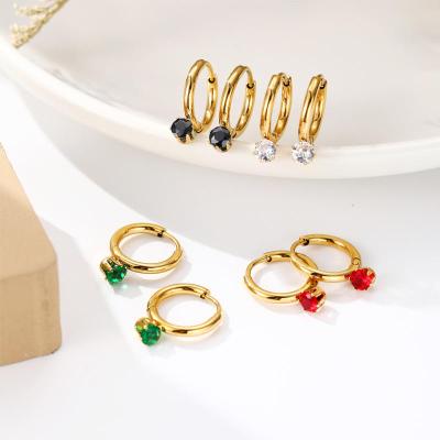 E2606007 Retro Zircon Earrings