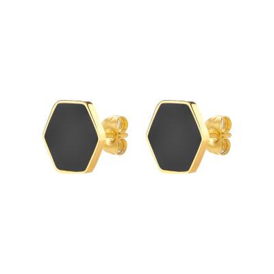 E2606013 Hexagonal  Earrings