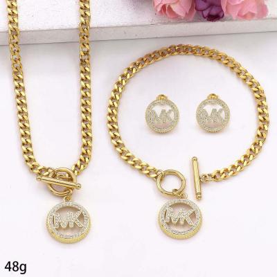 JS2606007 MK Letters Jewelry Set