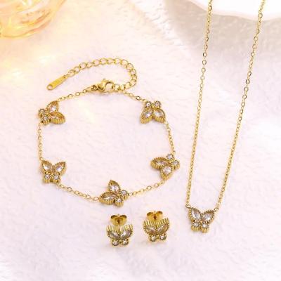 JS2606010 butterfly Jewrely Set
