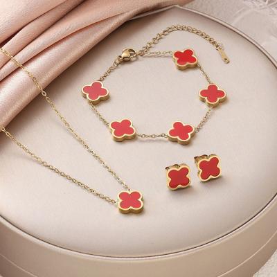 JS2606002 Four Leaf Jewelry Set